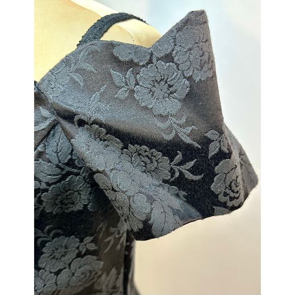 VTG Roberta Size 4 Small Black Mini Dress Sweetheart Wednesday Addams Costume - Picture 5 of 16